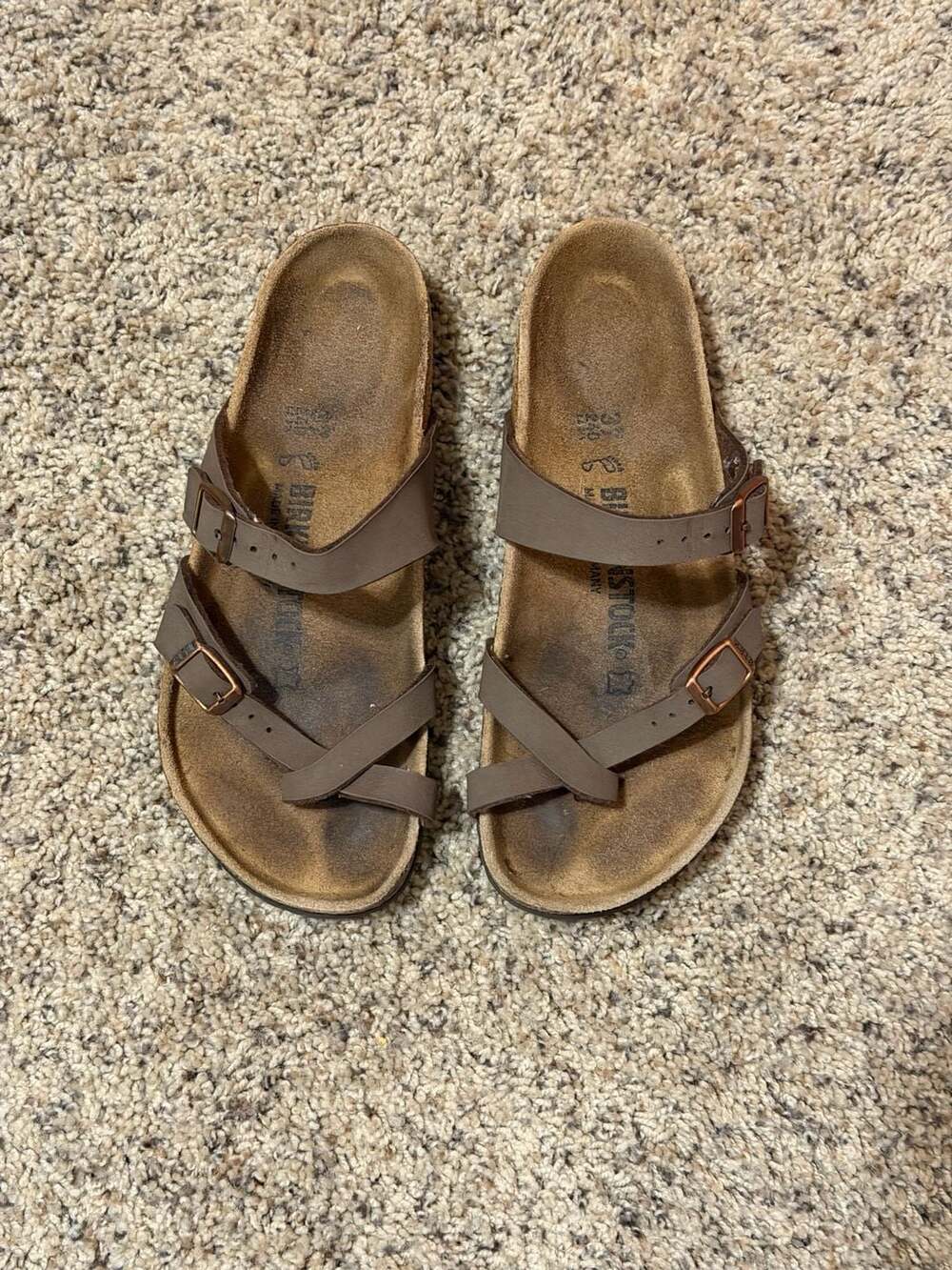 Birkenstock Mayari Sandals Size 37 Mocha Brown